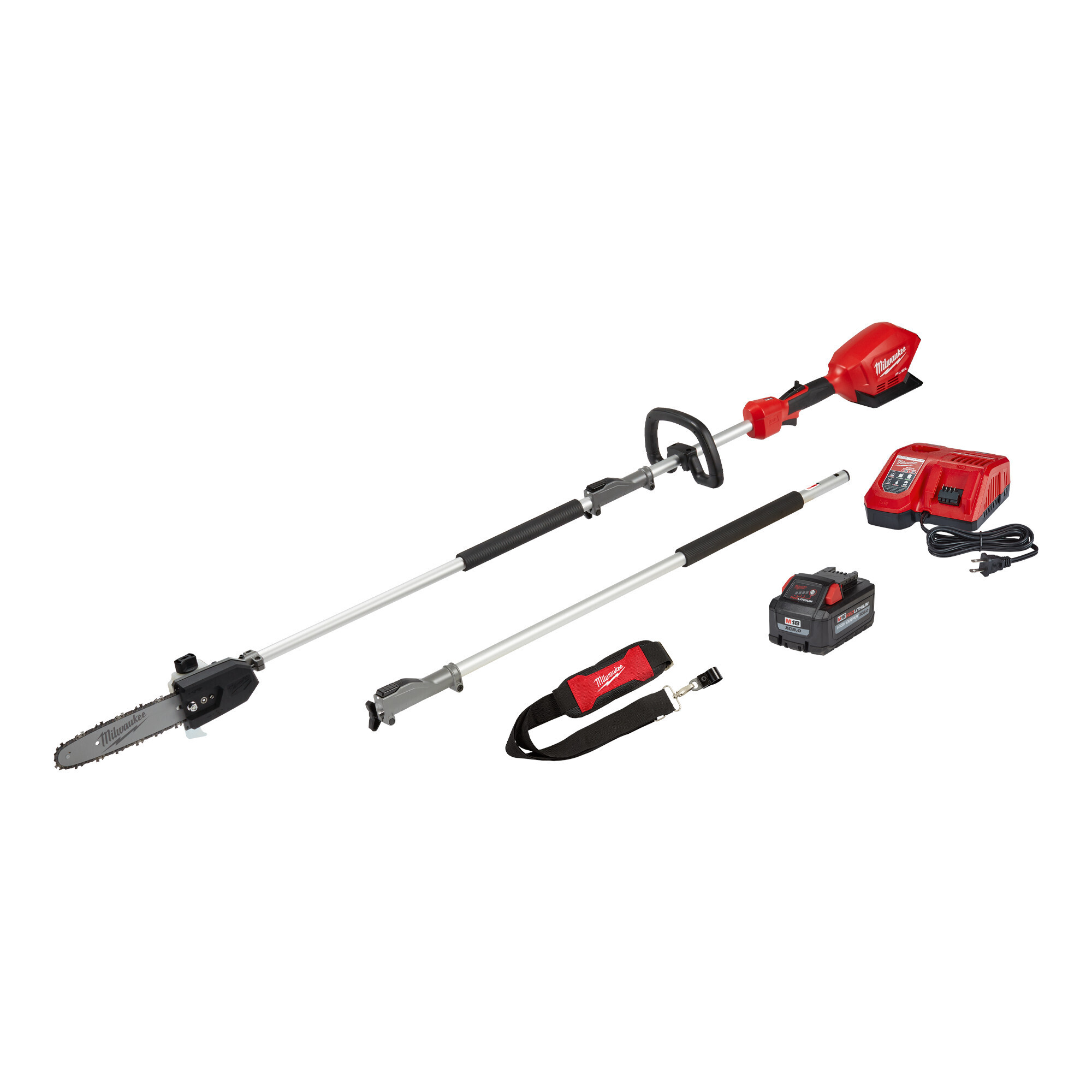 Milwaukee M18 Fuel Pole Saw Kit with QUIK-LOK, Complete 18V Li-Ion System, Model# 2825-21PS